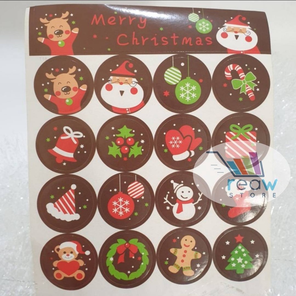 

Cutting Sticker Tempelan Toples Kue Parcel Natal Per Lembar