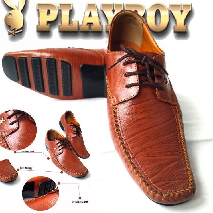 ((TERMURAH)) 100% ORIGINAL PLAYBOY SEPATU PANTOFEL KULIT KERJA PRIA MURAH FORMAL KANTOR DINAS