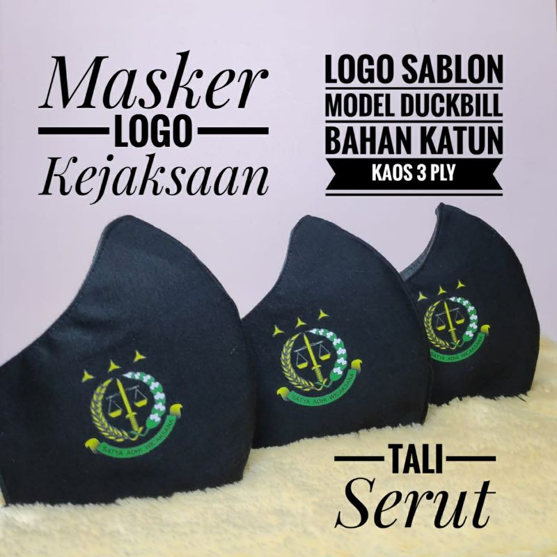 Masker logo Kejaksaan 3Ply