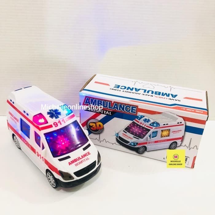 Mobil Mobilan Ambulance 911 - Miniatur Mobil Ambulance 911