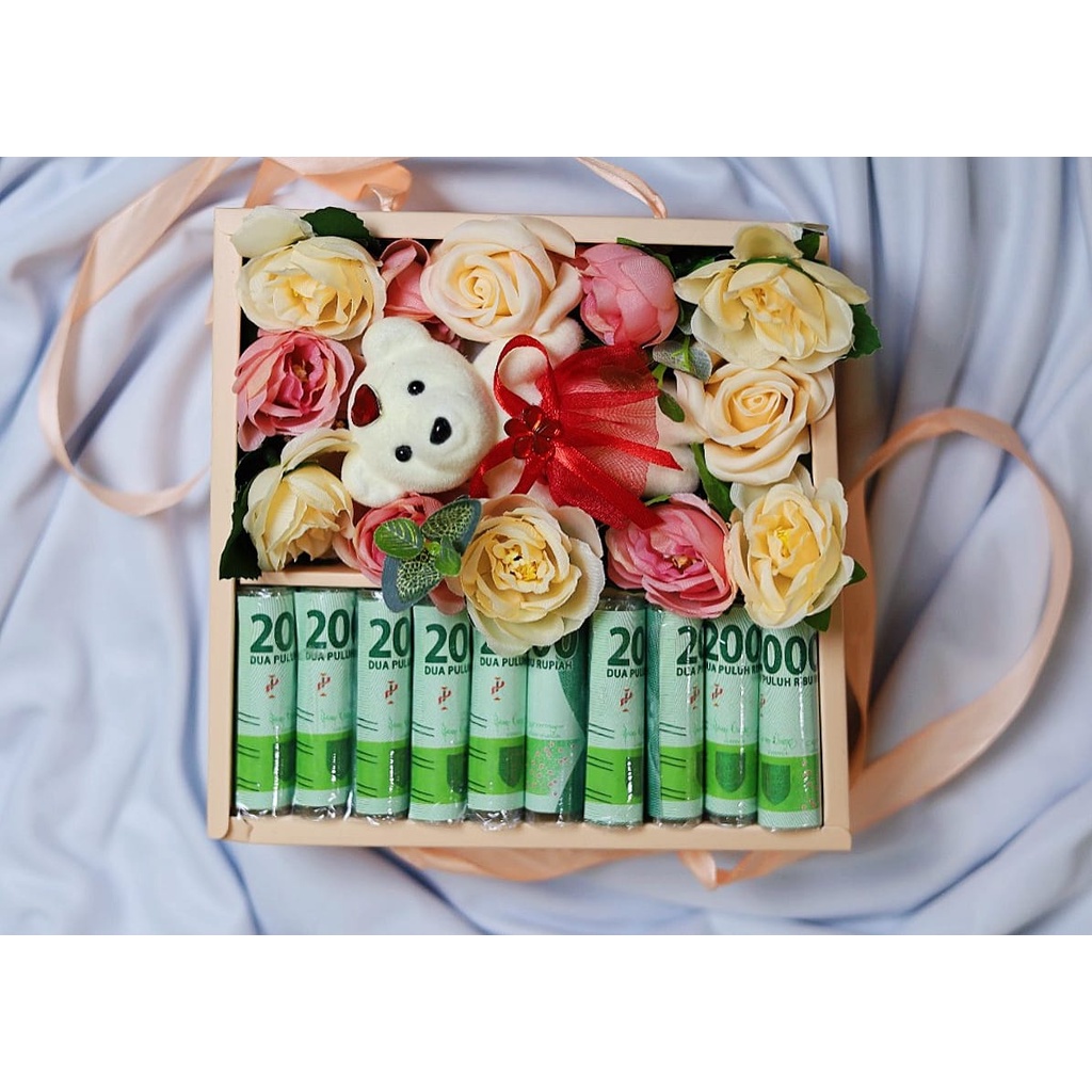 Money Bloom Box / bloom box money flower gift / Bloom box / money box / Box Uang / Money Bloom Box B
