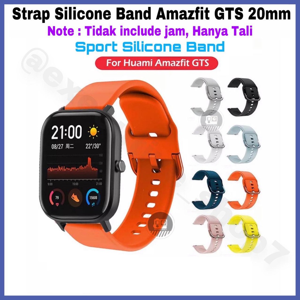 Strap Silicone band Amazfit GTS 20mm Watch