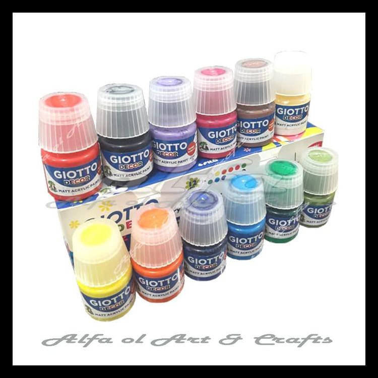 

Diskon Giotto Decor Acrylic Matt 25Ml Set 12 Colours - Cat Akrilik 12 Warna