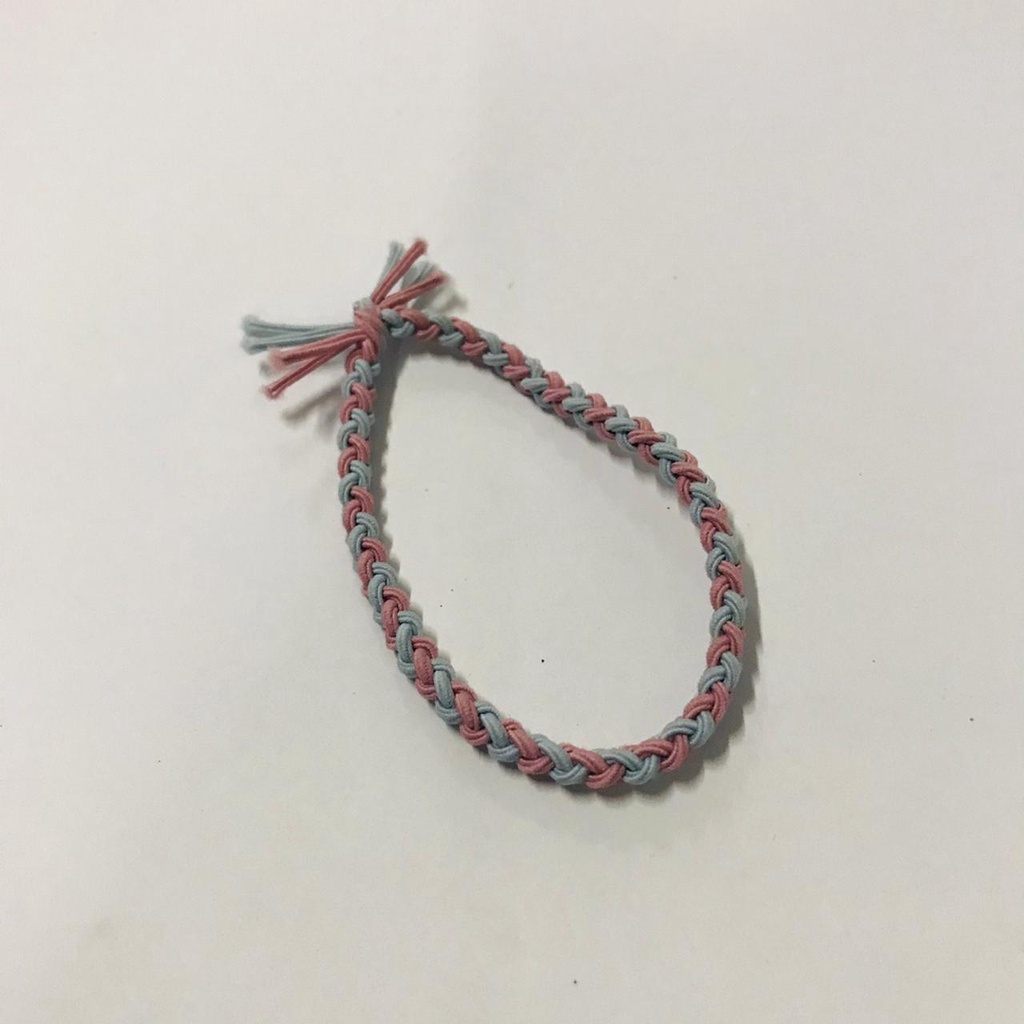 INDOMINI KARET IKAT RAMBUT KARAKTER FASHION WANITA KOREA AKSESORIS JEPIT GULUNG KUCIR MURAH R128-KEPANG PINK BIRU