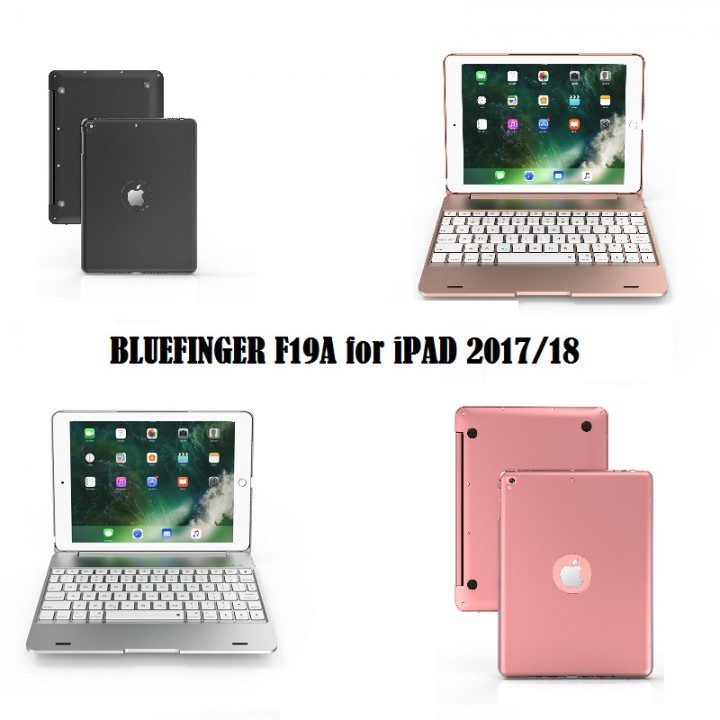 BLUEFINGER F19A - Bluetooth Keyboard Case Non Touchpad iPad 2017-18