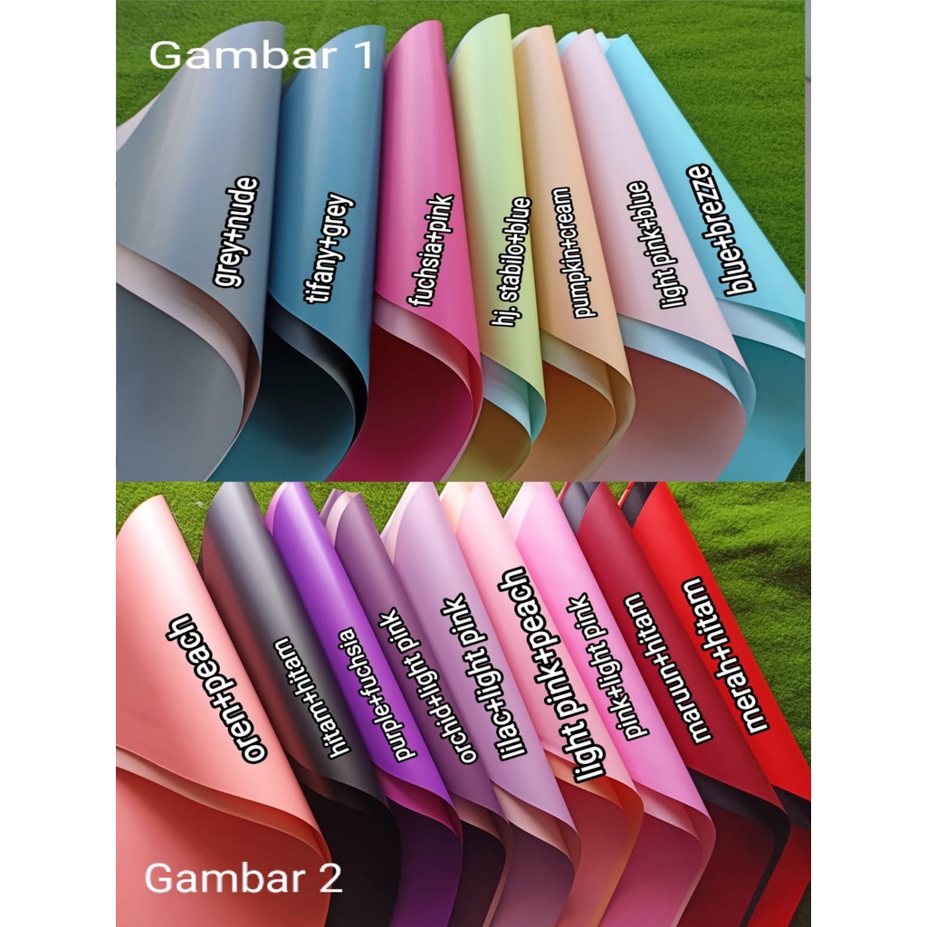 

kertas buket double collour#cellophane dua warna#