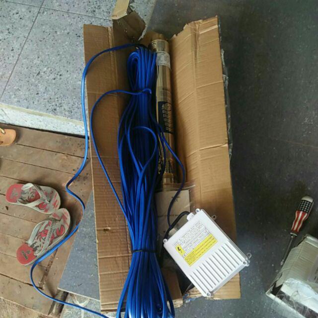 Mesin Pompa Air Satelit Ukuran 3in370watt 0.5hp Dg Kabel Biru 40m Pompa Submersible Speed 2850r/min