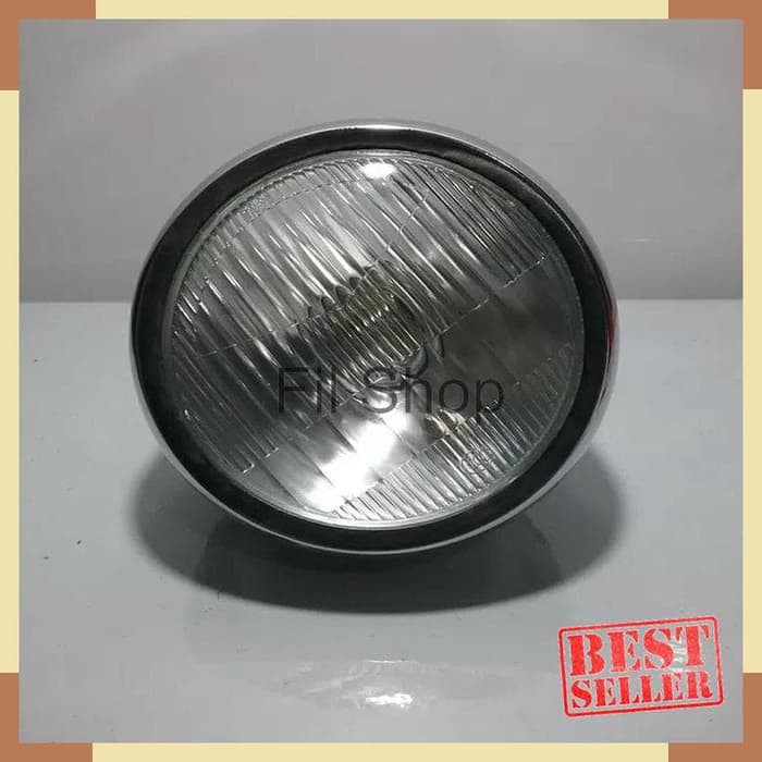 Aksesoris Motor Lampu depan yb 100 cb 100 gl 100 5inch nekel