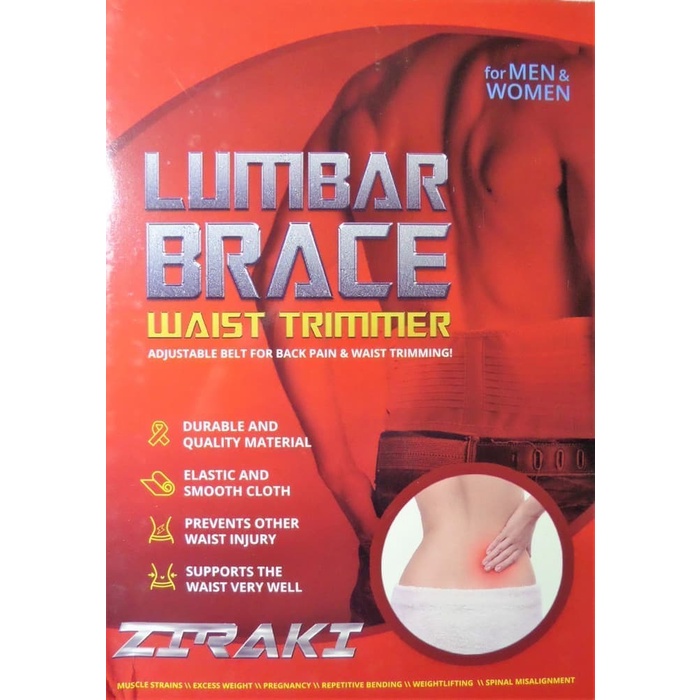 ZIRAKI Lumbar Brace Sabuk Untuk Nyeri Punggung dan Pinggang 0617