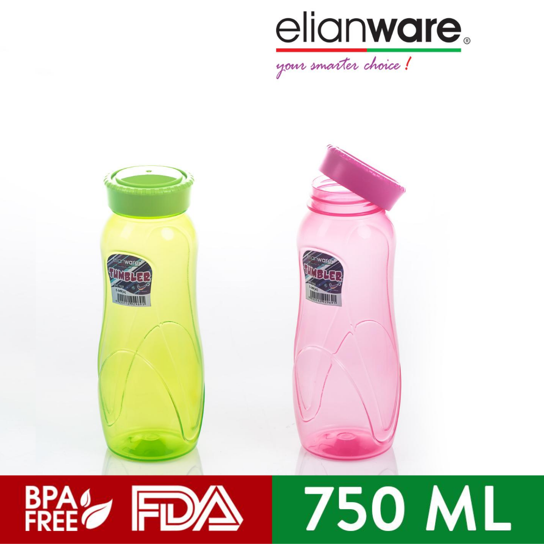 Elianware Water Tumbler Botol Minum 750ml BPA Free