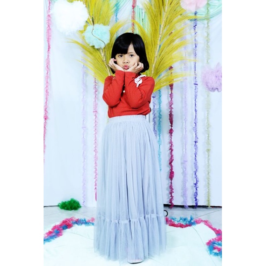 ROK TUTU ANAK REMPEL BAWAH/ROK TUTU FELICIA/ROK TUTU  PANJANG USIA 5-8 TAHUN