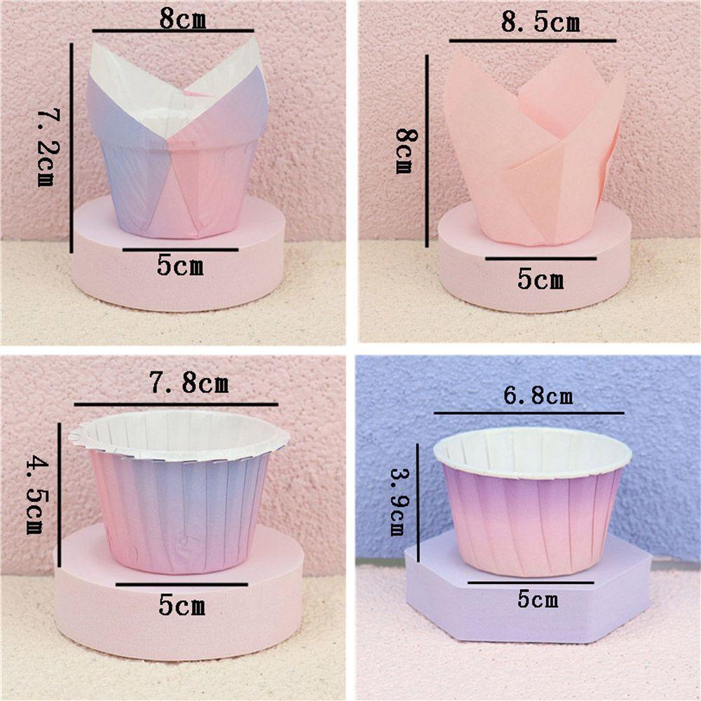 Suyo 50pcs / Set Cup Liner Cupcake / Muffin DIY Bahan Silikon