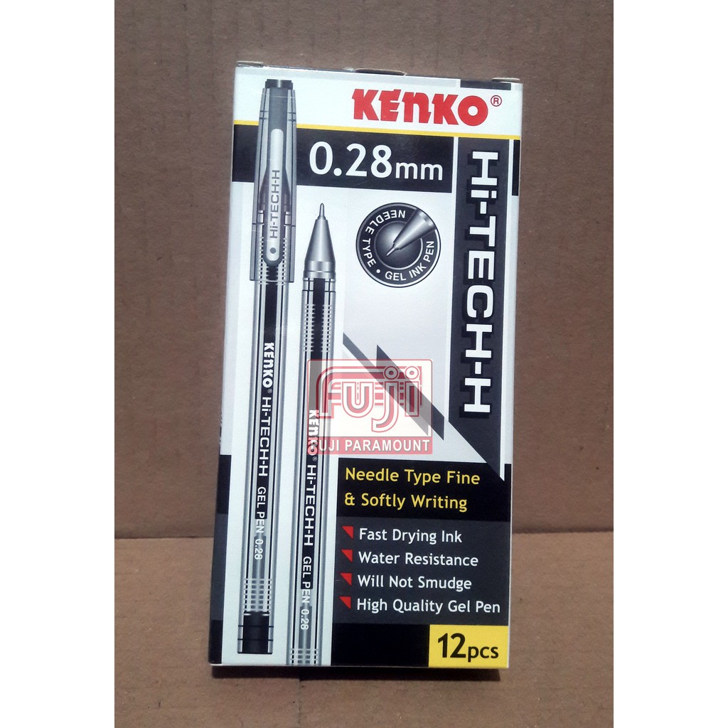 

KENKO GEL PEN / PEN GEL / PEN TINTA GEL Hi-Tech-H 0.28 Mm (per 1 pcs = 1 buah, bukan 1 pak)
