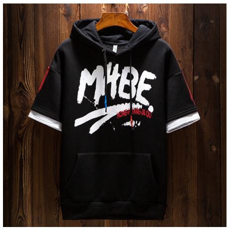 FASHION Sweter MABE battle hoodie | sweater cewek/cowok | basic sweater Lengan Pendek
