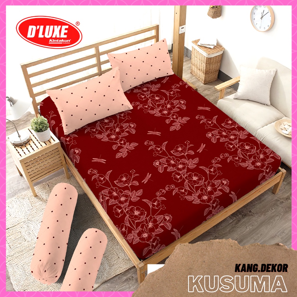 SPREI KINTAKUN DLUXE MOTIF KUSUMA 160x200 NO 2 QUEEN SEPREI CANTIK MURAH MOTIF TERBARU SEPRAI KAMAR TIDUR D’LUXE SEPREI AESTHETIC D LUXE KINTAKUN SEPRAI CANTIK SEPRE DLUXE PROMO ANTI LUNTUR MOTIF PLUS SARUNG BANTAL SPREI DEWASA ALAS KASUR SPREI ADEM