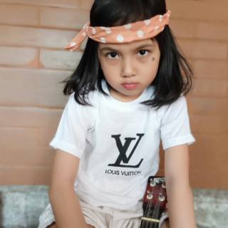 BAJU ANAK WANITA KAOS  DISTRO  GUCCI RACINGHELL BOMBOOGIE 