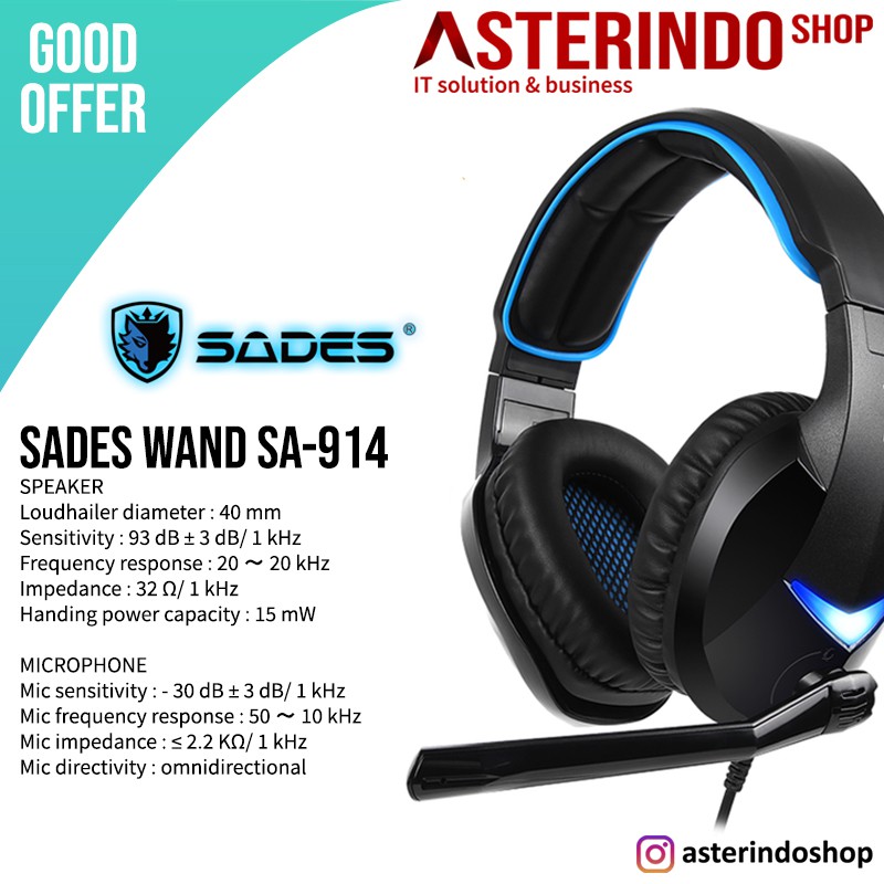 sades wand gaming headset