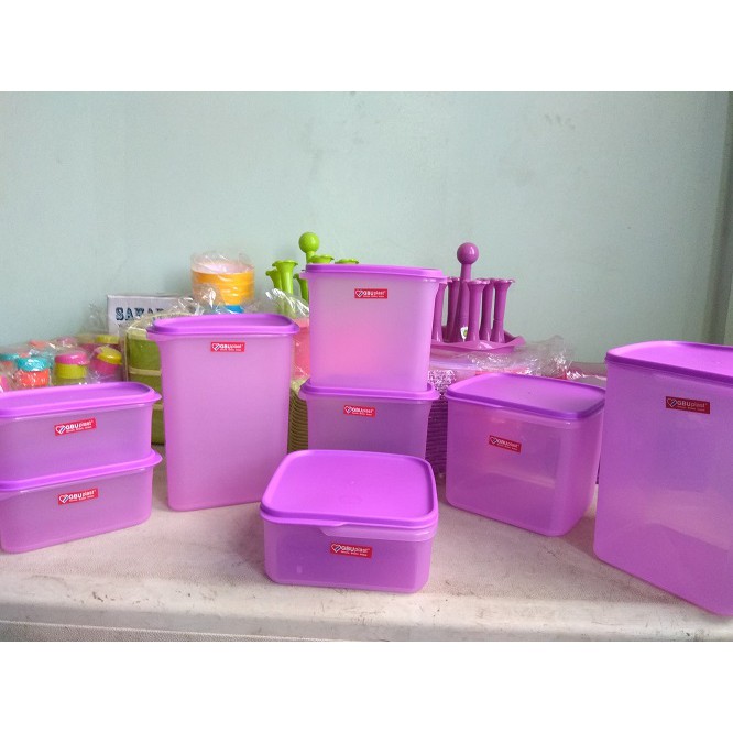 Smart Storage / Sealware Collection / Toples Kedap / Toples Sealware Set 8pcs - GBU Plast