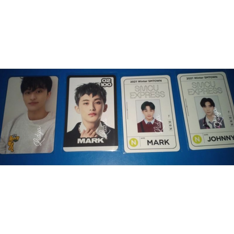 Photocard official Mark take all cafe, passcard & tc glimo b konsep, Johnny Passcard