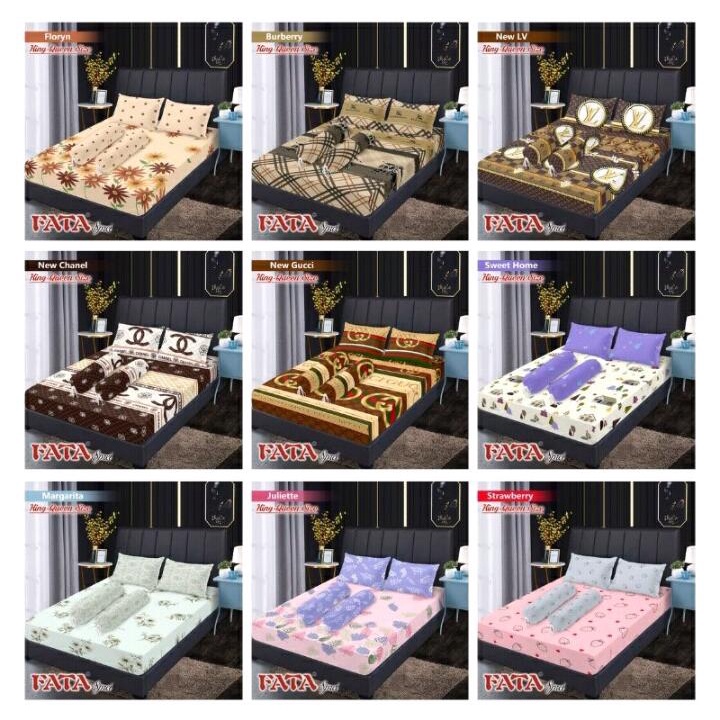 Rc Fata Sprei Fata Dispers King 180x200 New Motif Zoya Belinda Orelia Talitha Alexa Azmi Widuri