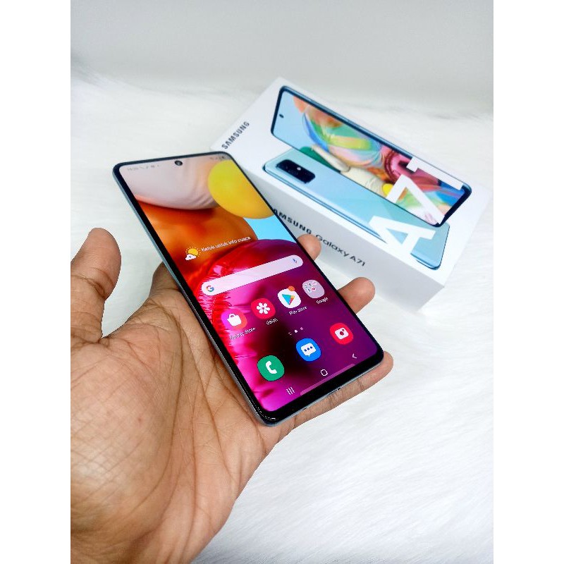 samsung a71 Ram8gb internal128gb hp second mulus terlaris fullset seken bekas lengkap murah