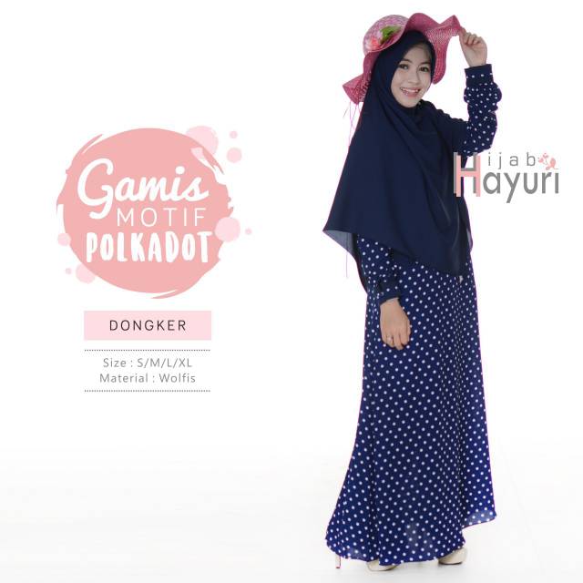 Gamis Motif Polkadot