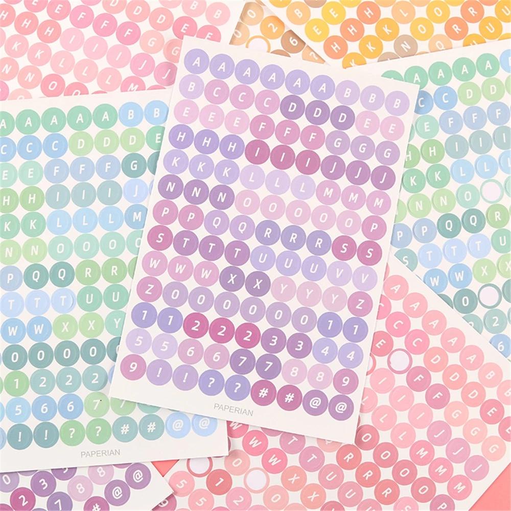Lanfy Stiker Colorful Alphabet Angka Huruf Alat Tulis