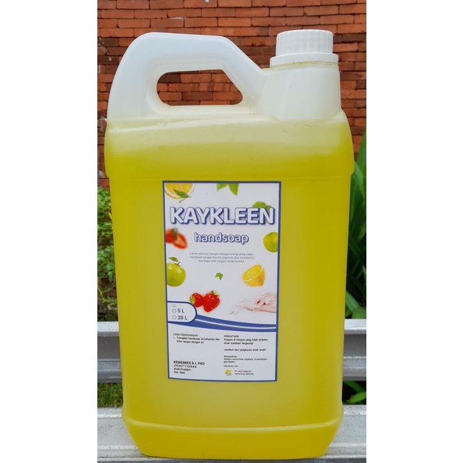 Sabun Cuci Tangan / Hand Soap 5 liter wangi Lemon KAYKLEEN