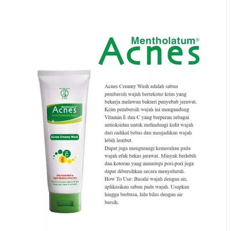 Jual Acnes Creamy Wash 100 Gr | Shopee Indonesia