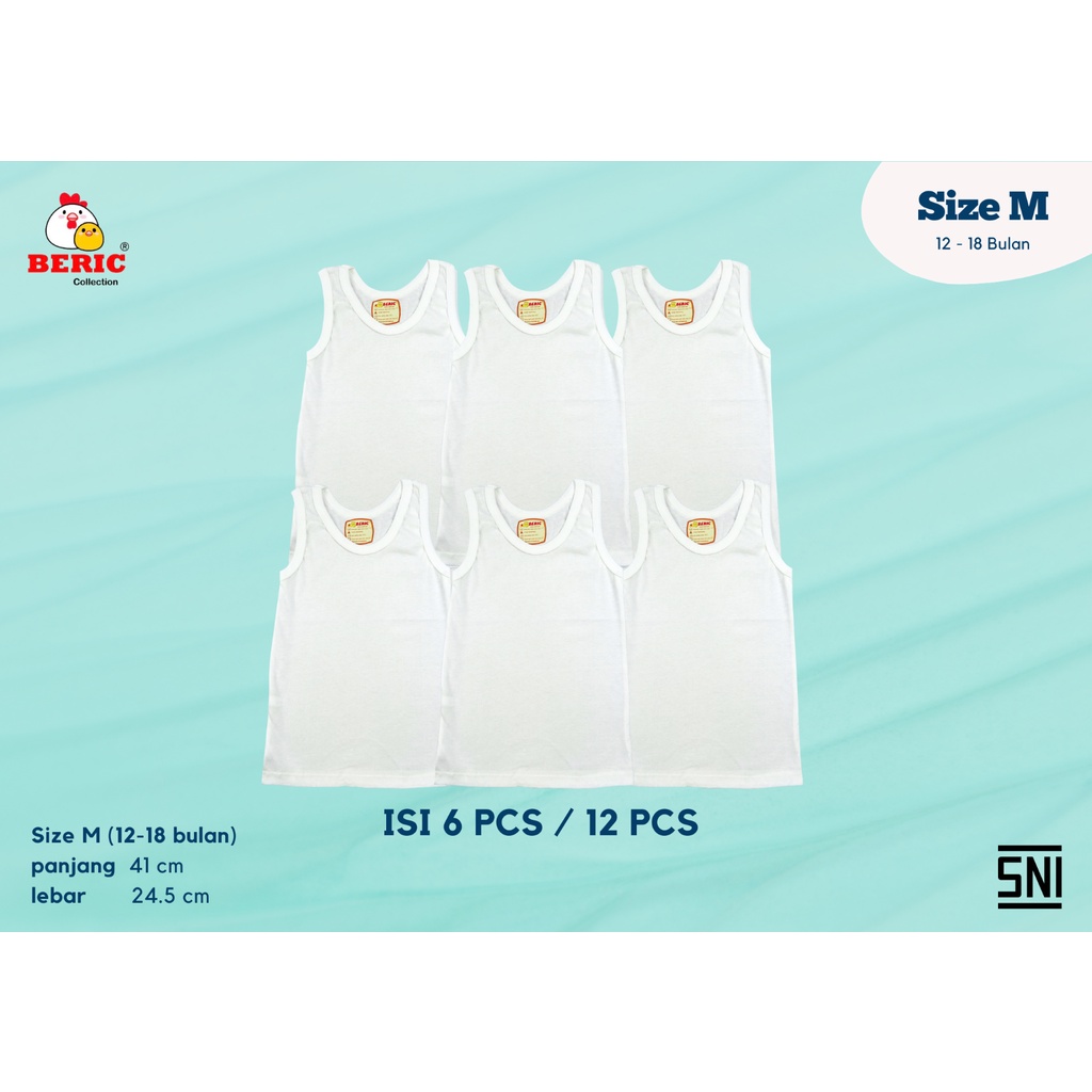 singlet bayi / kaos dalam bayi / kaos dalam bayi 1 lusin / kaos singlet bayi / kaos dalam / singlet 