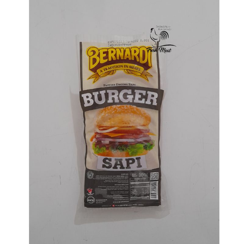 

Bernardi Burger Sapi Isi 10 Pc Vc 325gr