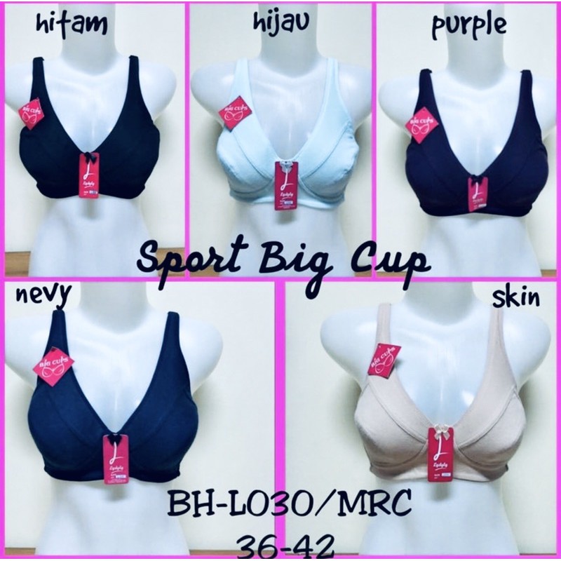 BH | Bra Big Cup LYDYLY L030 Tanpa Kawat dan Busa Tipis Size 38-42