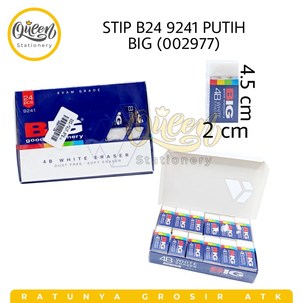 

STIP B24 9241 PUTIH BIG / PENGHAPUS BIG / HAPUS / PENGHAPUS PENSIL (002977)