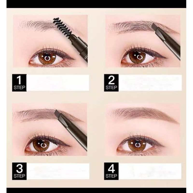 Pensil Alis DNM Eyebrow Pencil Waterproof Import Original Nyumil Store