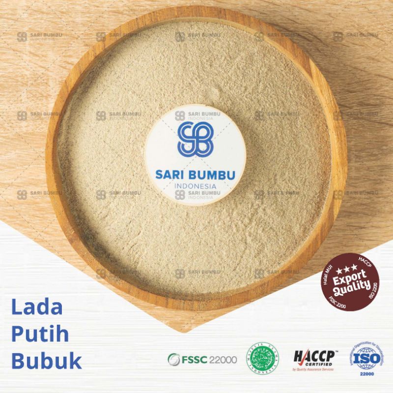 

250gr Lada Putih Bubuk / White Pepper Powder Export Quality