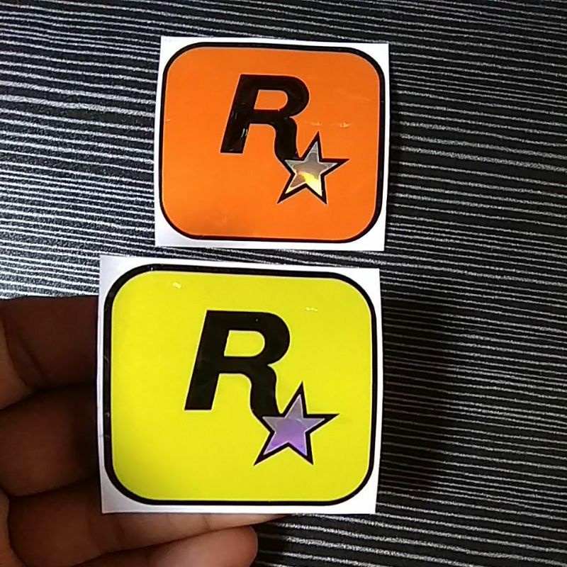 STICKER LOGO ROCKSTAR CUTTING