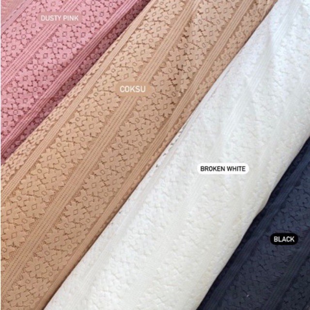 Kain Brokat Meteran / Kain Brukat Motif Salur DAISY