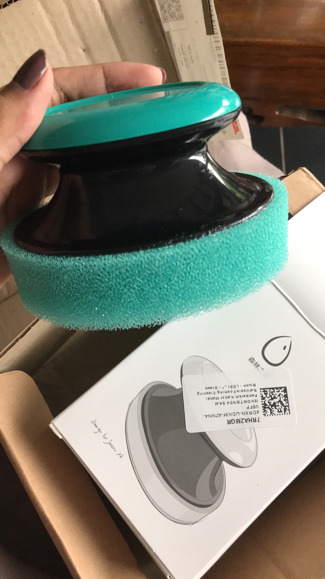 Sikat Pembersih Kamar Mandi Refillable Foaming Brush - Sikat Pembersih Kamar Mandi