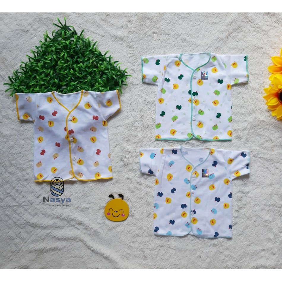 [B-004] 3Pcs Baju Bayi New Born / Baju Lengan Pendek/Panjang Shankusen / 0-3 bln