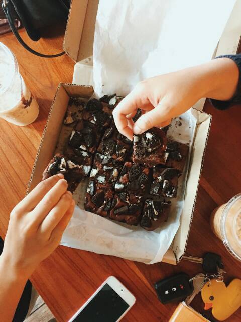 

Oreo Belgian Brownies