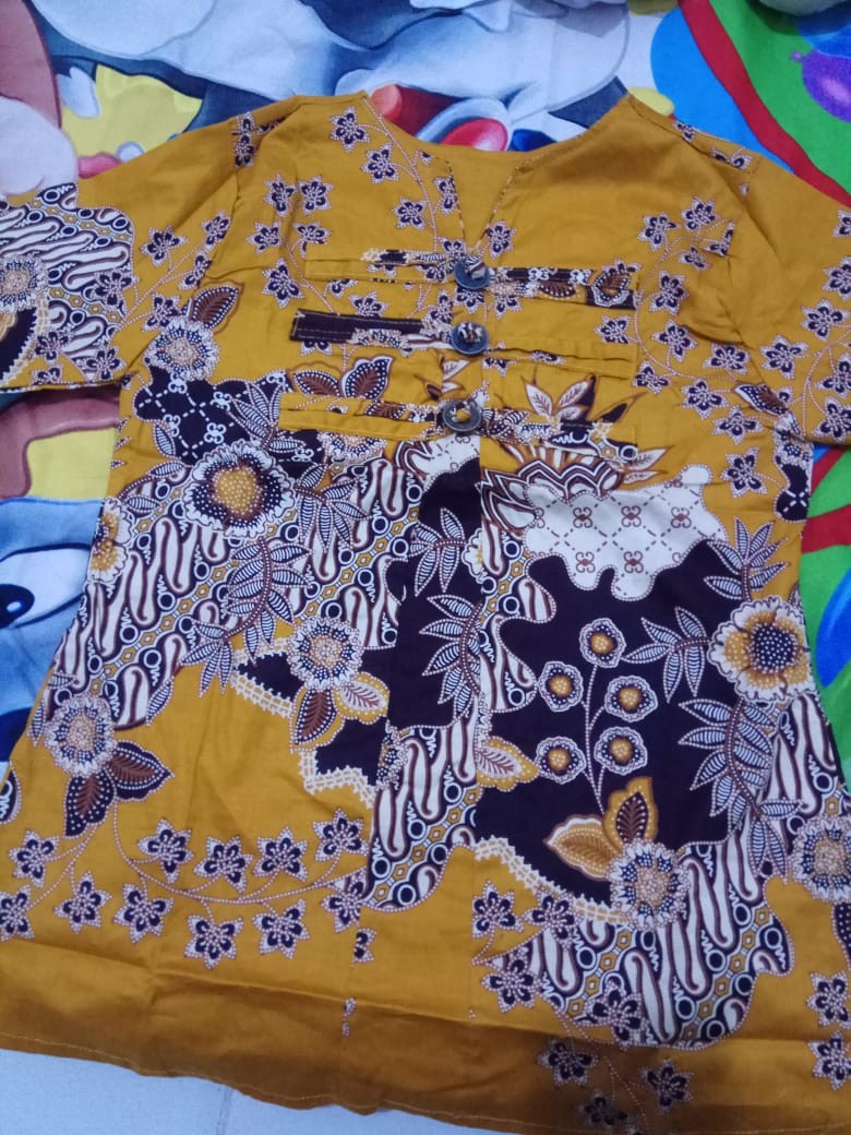 Atasan Batik T600 Black