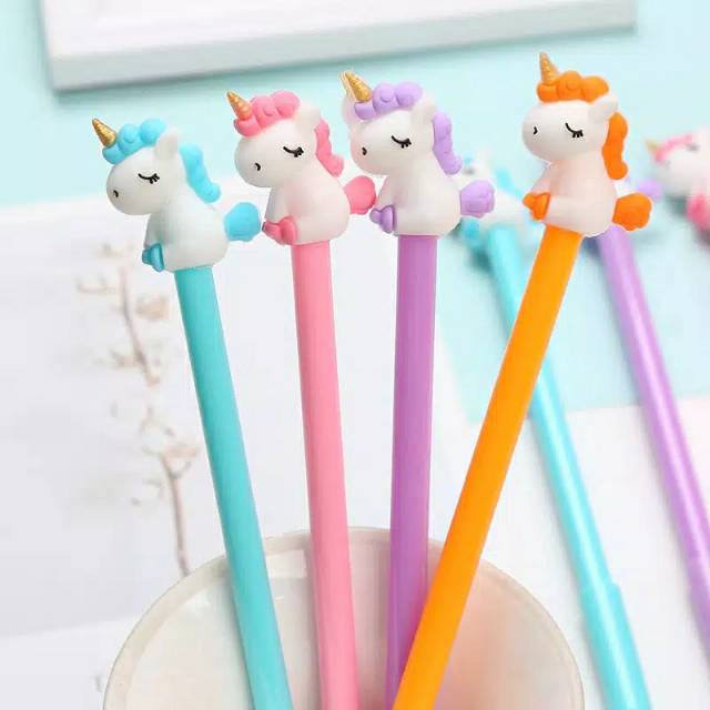 

Pulpen gel silikon unicorn