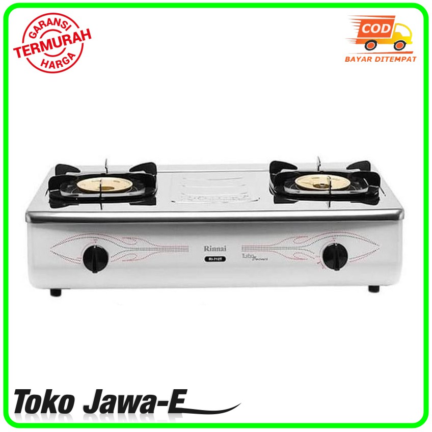 Jual Rinnai Ri 712t Kompor Gas 2 Tungku Body Jumbo Stenlies Steel Shopee Indonesia