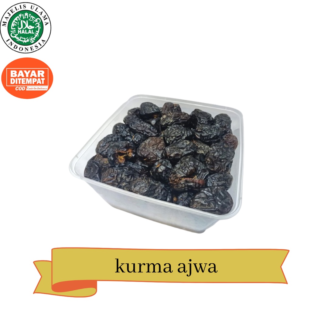 

termurah kurma ajwa al madinah 1kg / kurma Ajwa asli 100% original saudi / ajwa premium / kurma nabi