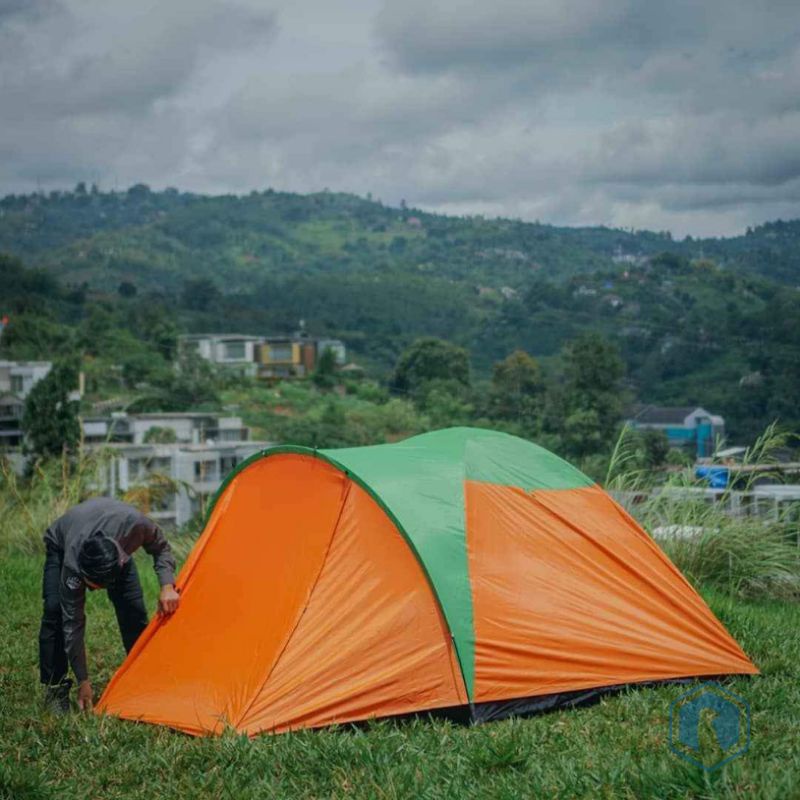 Tenda dome double layer LWY outdoor kaps 4 orang double layer - Tenda Camping