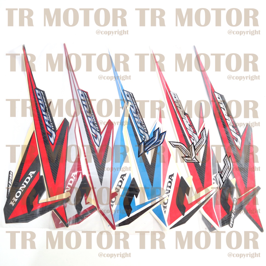 Stiker Motor Vario 125 Led 2015 Sticker Striping Lis Full Set Motor