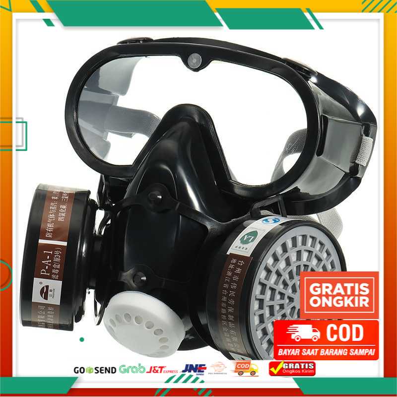 Masker Gas Respirator Full Face Anti-Dust Chemical - SF01