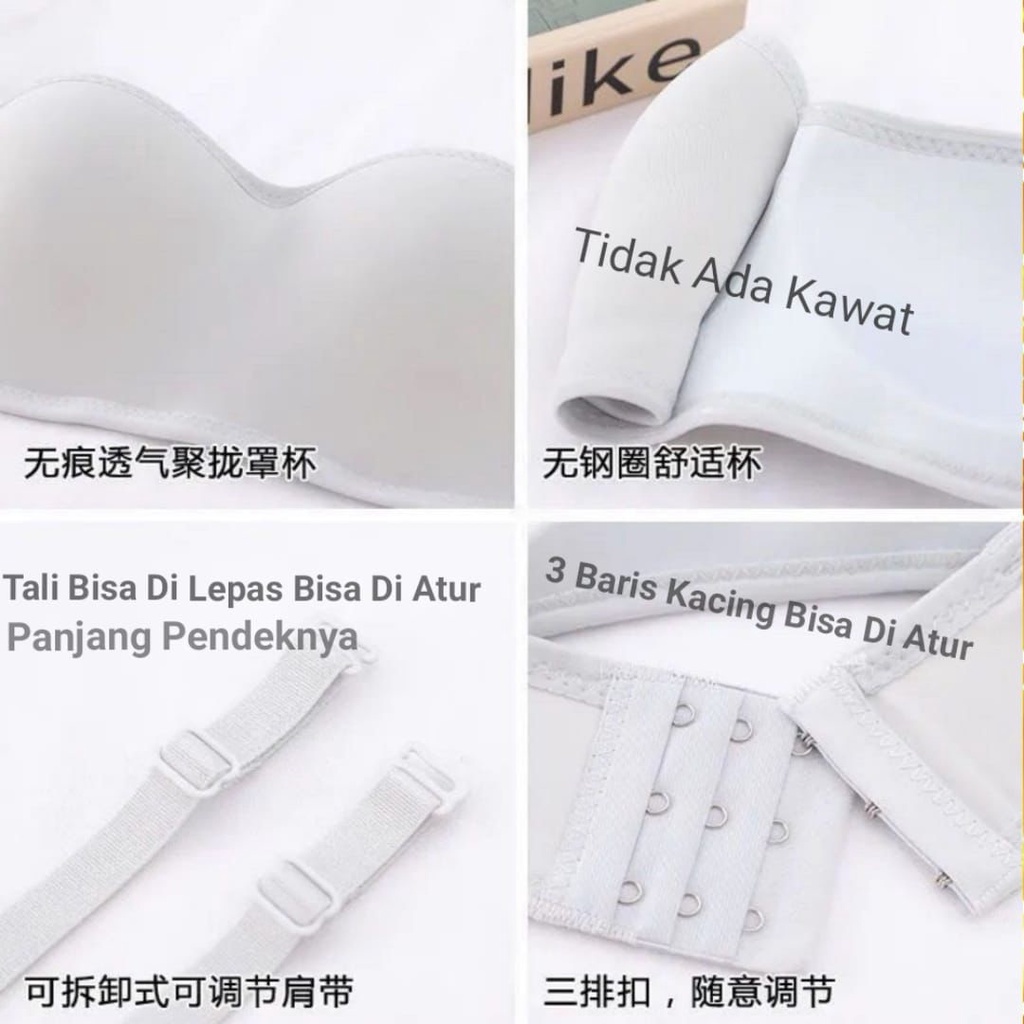 Bra Half Cup Hot Bra Model Seamless Tanpa Kawat Seamless