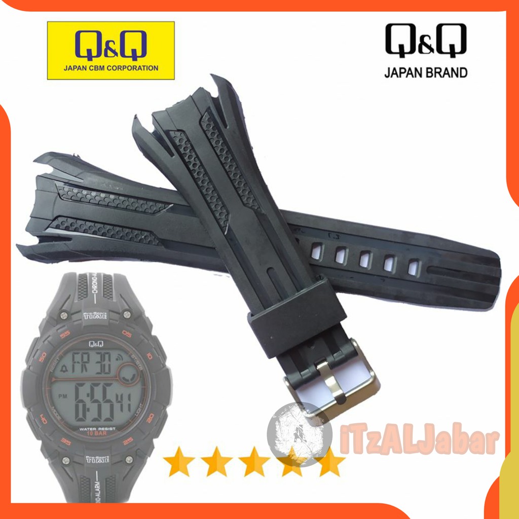 Tali jam tangan Q&amp;Q M121 Rubber strap Tali jam QQ M121