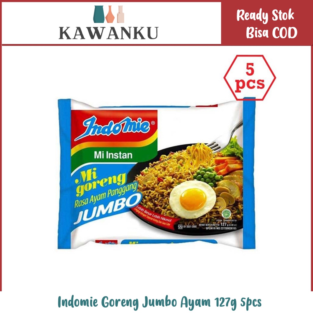 

Indomie Goreng Jumbo Ayam 127g 5pcs